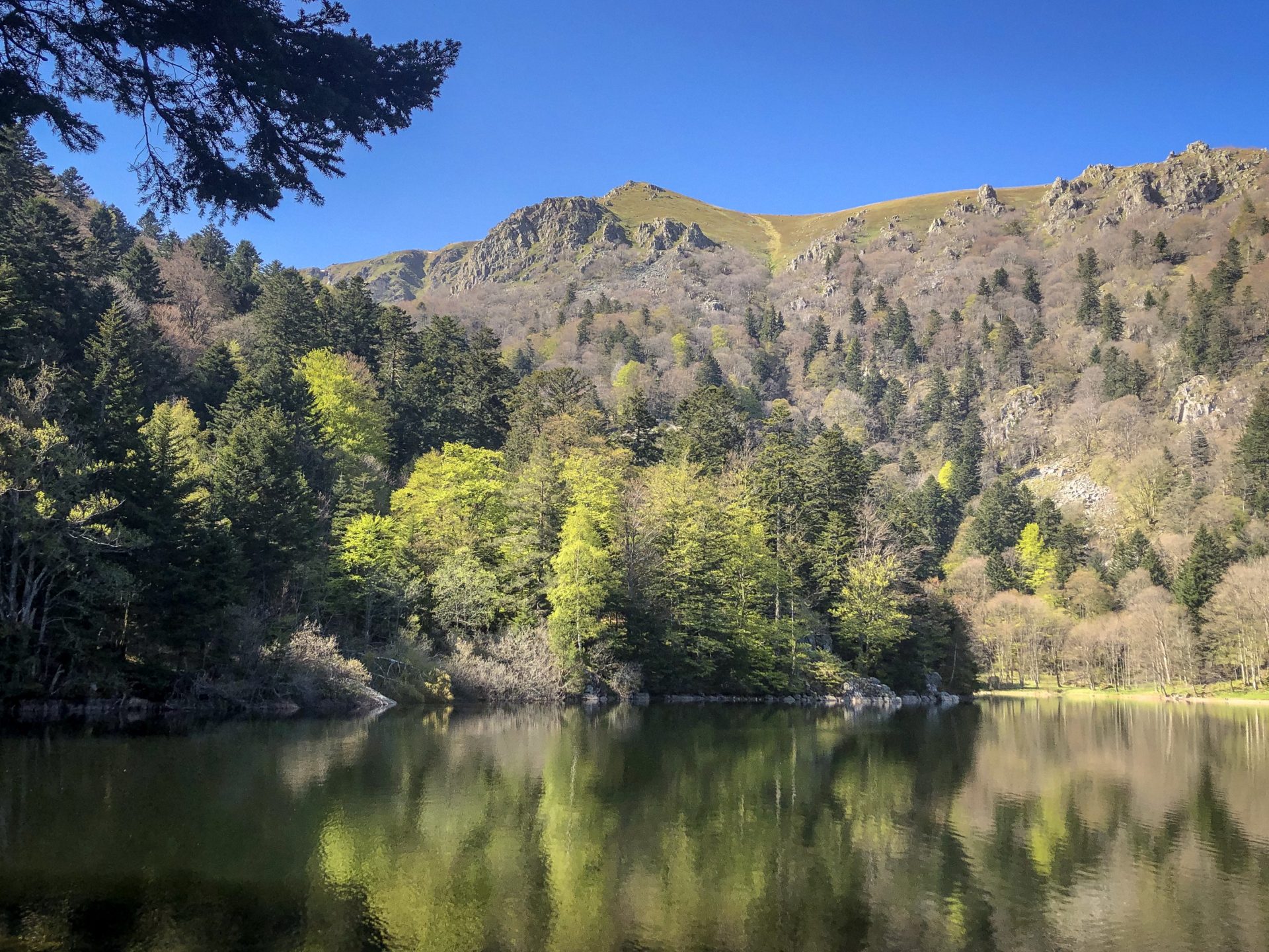 Le lac du Schiessrothried dans les vosges