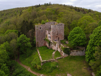 Le château du Wasenbourg dans les Vosges du Nord
